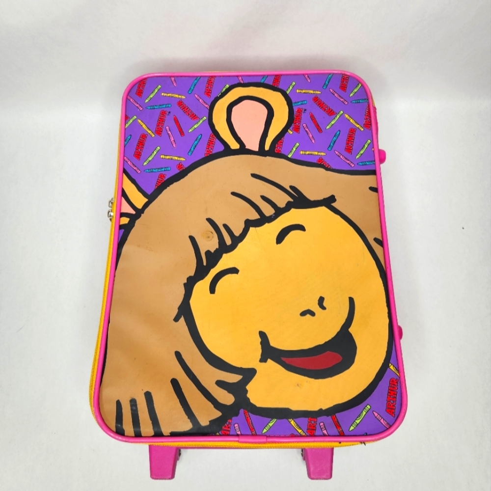 1997 Arthur DW Cartoon Character Suitcase Vintage 90s Nostalgia